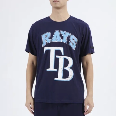 Pro Standard Mens  Rays Gtp Sj T-shirt In Navy/carolina