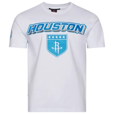 Pro Standard Mens  Rockets Military Sj T-shirt In White/blue