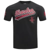 Pro Standard Mens  Rockets Script Tail Sj Tee In Black