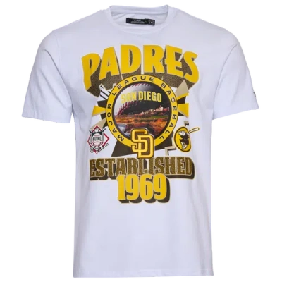 Pro Standard Mens  San Diego Padres Deco Sj T-shirt In White