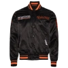Pro Standard Mens  Sf Giants Turn It Up M Rib Satin Jacket In Black/orange
