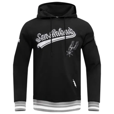 Pro Standard Mens  Spurs Script Tail Rib Flc Po Hoodie In Black