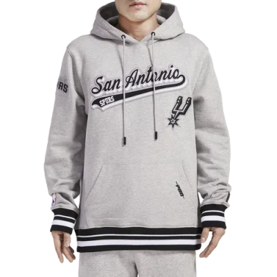 Pro Standard Mens  Spurs Script Tail Rib Flc Po Hoodie In Gray