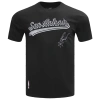 Pro Standard Mens  Spurs Script Tail Sj Tee In Black