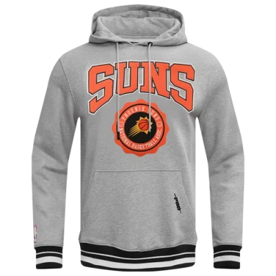 Pro Standard Mens  Suns Crest Emblem Fleece P/o Hoodie In Gray