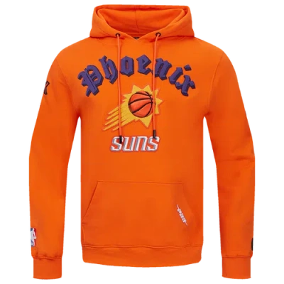 Pro Standard Mens  Suns Old English Flc Po Hoodie In Orange