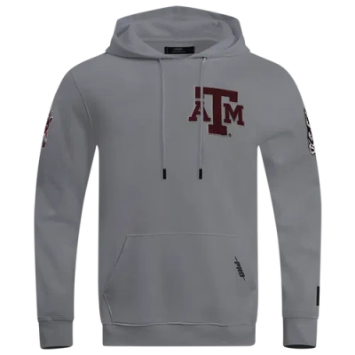 Pro Standard Mens  Texas A&m Classic Sj Pullover Hoodie In Gray