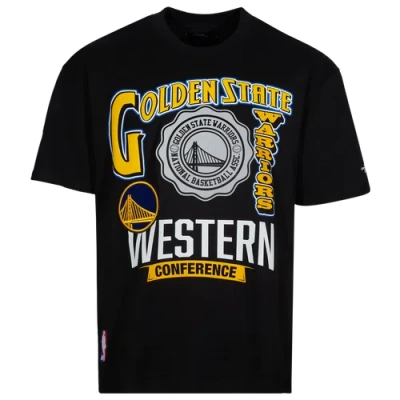 Pro Standard Mens  Warriors Antique Ds T-shirt In Black/multi