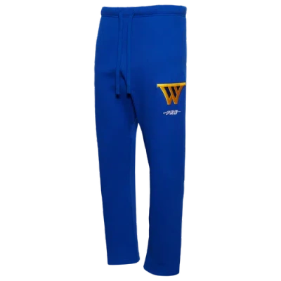 Pro Standard Mens  Warriors City Signature Straight Leg Pants In Royal/blue