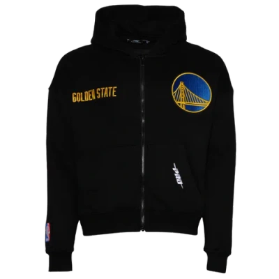 Pro Standard Mens  Warriors Gold Hoops Pro Full-zip Hoodie In Black