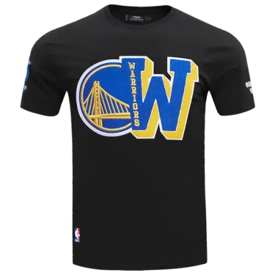 Pro Standard Mens  Warriors Mash Up Sj Tee In Black