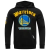 Pro Standard Mens  Warriors Old English Flc Po Hoodie In Black