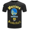Pro Standard Mens  Warriors Old English Sj Tee In Black