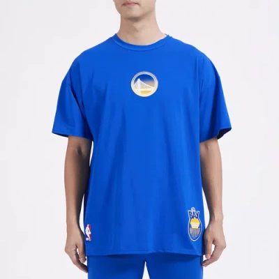 Pro Standard Mens  Warriors Os Letters Cj Ds T-shirt In Blue/blue