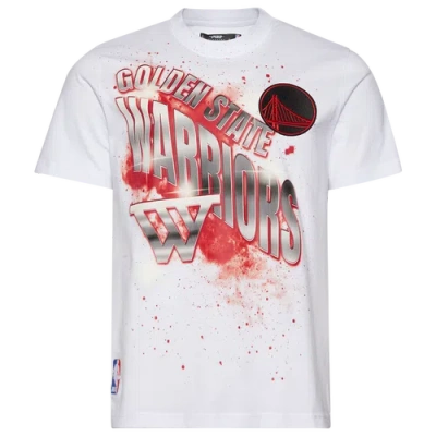 Pro Standard Mens  Warriors Red Chrome Fc Ss Flex T-shirt In White