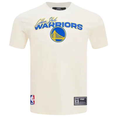 Pro Standard Mens  Warriors World Of Basketball T-shirt In Eggshell/multi