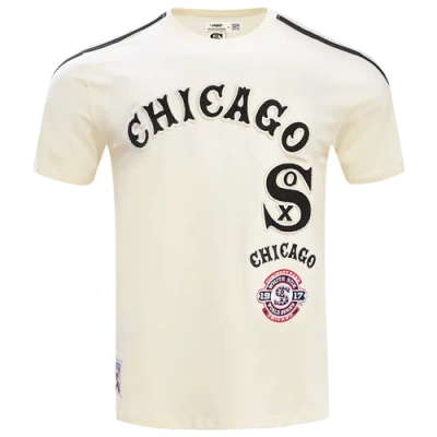Pro Standard Mens  White Sox Retro Classic Sj Striped Tee In Neutral