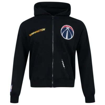 Pro Standard Mens  Wizards Gold Hoops Pro Full-zip Hoodie In Black