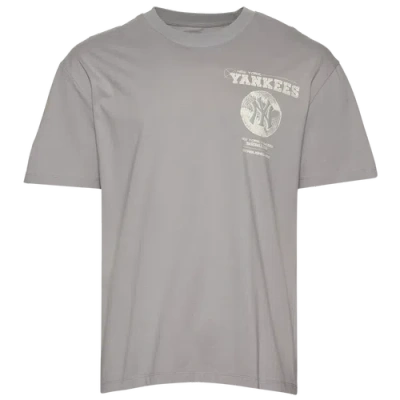 Pro Standard Mens  Yankees Blueprint Pro Drop Shoulder Fc T-shirt In Gray