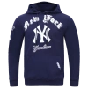 Pro Standard Mens  Yankees Old English Flc Po Hoodie In Blue