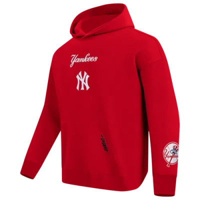 Pro Standard Mens  Yankees Pullover Hoodie In Red