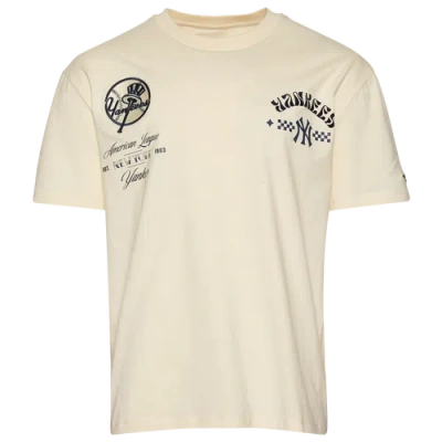Pro Standard Mens  Yankees Wavy Pro Drop Shoulder Fc T-shirt In Neutral