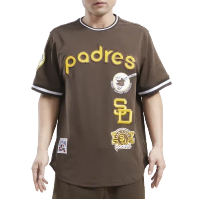 Pro Standard Mens San Diego Padres  Padres Retro Classic Dk Tee In Brown