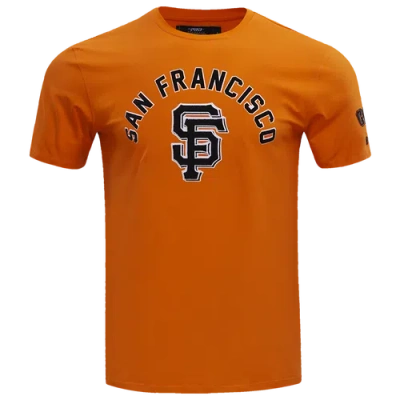 Pro Standard Mens San Francisco Giants Giants Classic Bristle Sj Tee In Orange
