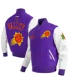 Pro Standard Men'sâ Purple Phoenix Suns 2024/25 City Edition Wool Varsity Full-zip Jacket In Multi