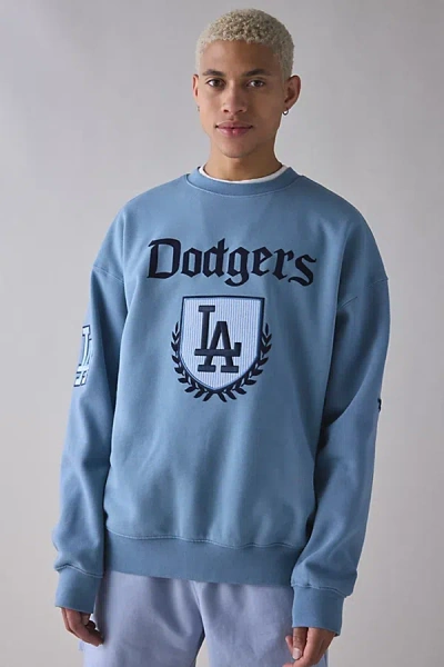 Pro Standard Mlb Los Angeles Dodgers Crest Crew Neck Sweatshirt In Blue, Men's At Urban Outfitters
