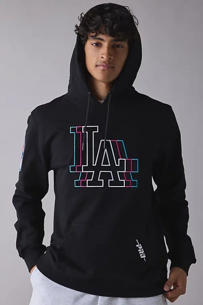 Pro Standard Mlb Los Angeles Dodgers Echo Graphic Hoodie Sweatshirt In Black, Men's At Urban Outfitters
