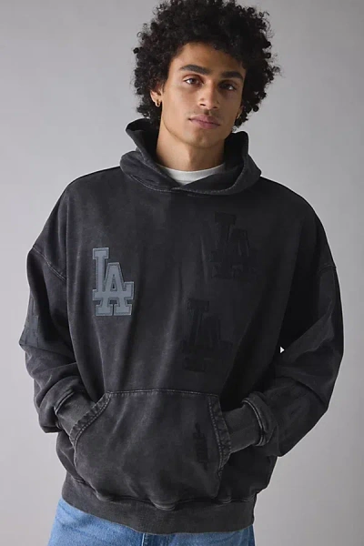 Pro Standard Mlb Los Angeles Dodgers Hoodie Sweatshirt In Washed Black, Men's At Urban Outfitters