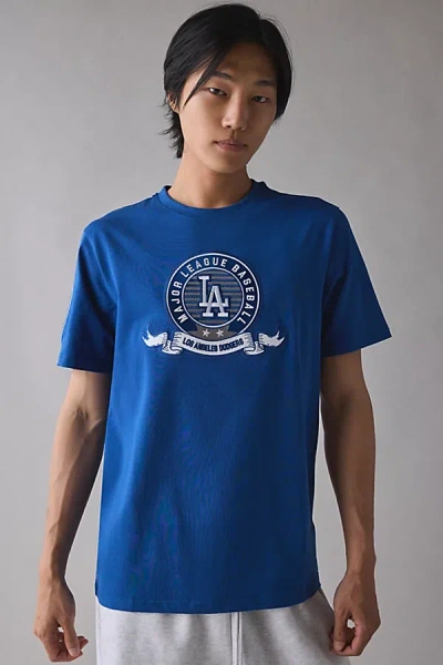 Pro Standard Mlb Los Angeles Dodgers Logo Tee In Blue, Men's At Urban Outfitters