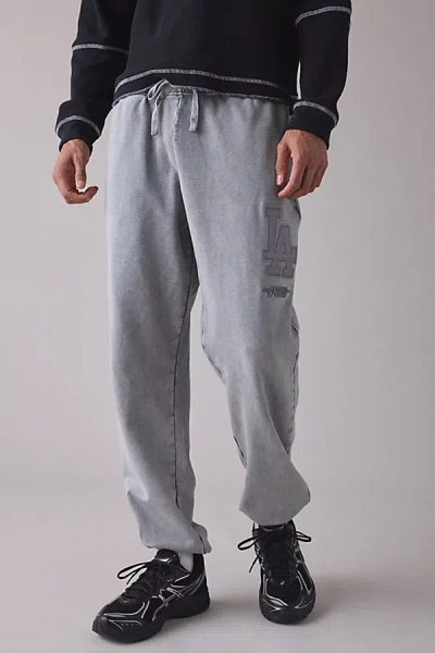 Pro Standard Mlb Los Angeles Dodgers Washed Sweatpant In Grey, Men's At Urban Outfitters In Gray
