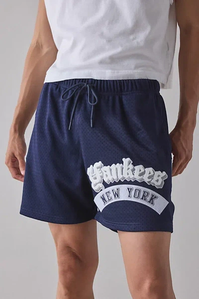Pro Standard Mlb New York Yankees Mesh Short In Navy, Men's At Urban Outfitters In Blue