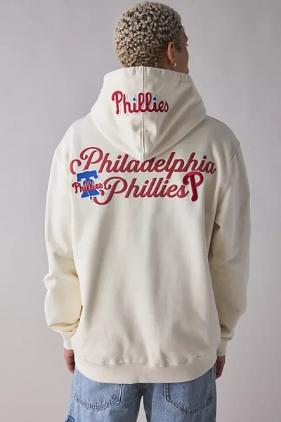 Pro Standard Mlb Philadelphia Phillies Souvenir Graphic Hoodie Sweatshirt In Cream, Men's At Urban Outfitters