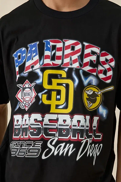 Pro Standard Mlb San Diego Padres Victory Graphic Tee In Black, Men's At Urban Outfitters In Multi