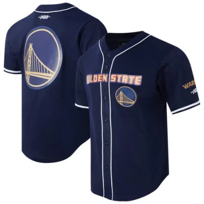 Pro Standard Navy Golden State Warriors 2024/25 City Edition Mesh Baseball Jersey