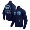 Pro Standard Navy Minnesota Timberwolves Area Code Twill Full-zip Jacket