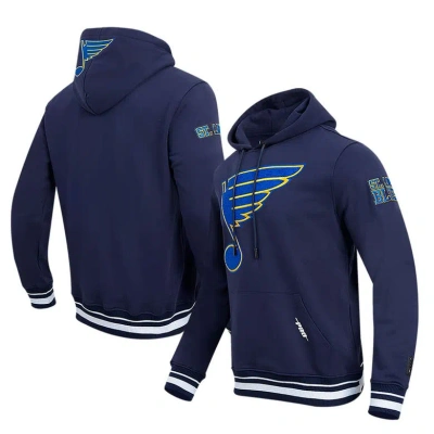 Pro Standard Navy St. Louis Blues Retro Classic Fleece Pullover Hoodie