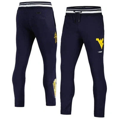 Pro Standard Navy West Virginia Mountaineers Script Tail Fleece Sweatpants