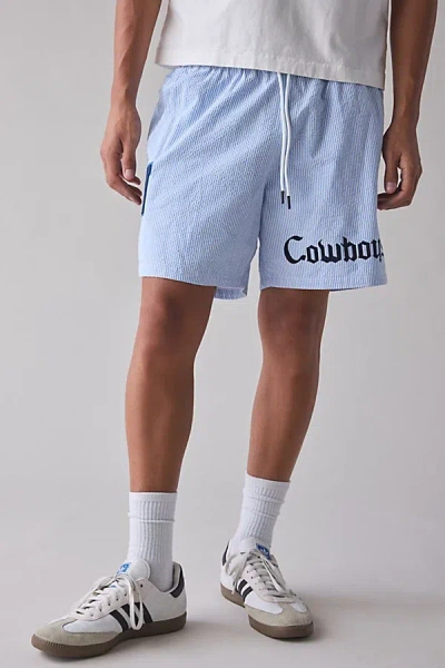 Pro Standard Nfl Dallas Cowboys Stripe Short In Light Blue, Men's At Urban Outfitters