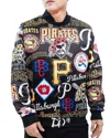 Pro Standard Pittsburgh Pirates Track Jacket In Black In Black