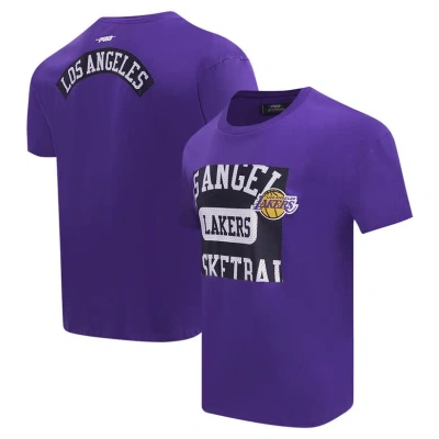 Pro Standard Purple Los Angeles Lakers Made To Play Drop Shoulder T-shirt