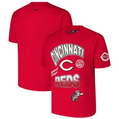 Pro Standard Red Cincinnati Reds Turn It Up Dropped Shoulder T-shirt