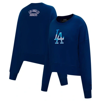 Pro Standard Royal Los Angeles Dodgers Painted Sky Pullover Sweatshirt