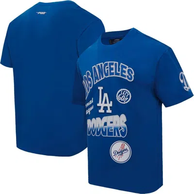 Pro Standard Royal Los Angeles Dodgers Turn It Up Dropped Shoulder T-shirt