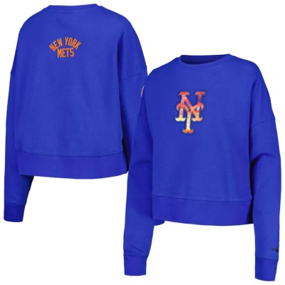 Pro Standard Royal New York Mets Painted Sky Pullover Sweatshirt
