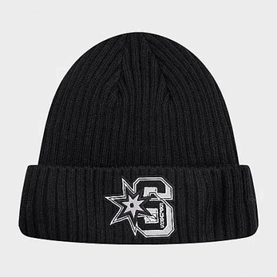 Pro Standard San Antonio Spurs Nba Mash Up Beanie Hat In Black