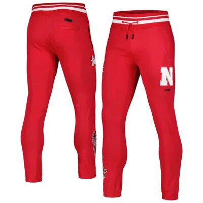 Pro Standard Scarlet Nebraska Huskers Script Tail Fleece Sweatpants